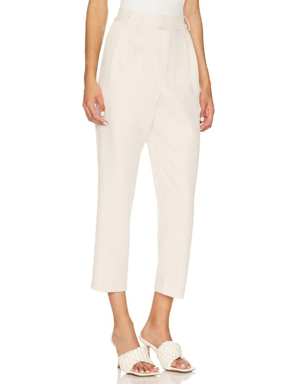 2/$30 Steve Madden BB Dakota High Rise Market Pant in Pristine Ivory #A1855